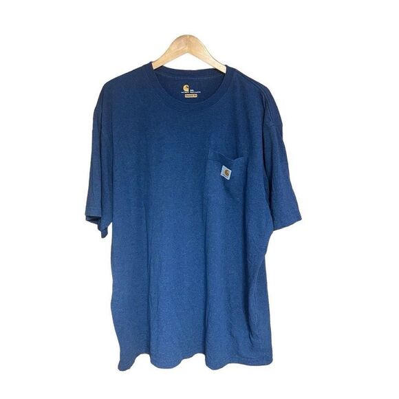 Carhartt 2XL Blue with Pocket Classic Fit T-Shirt - Picture 1 of 4